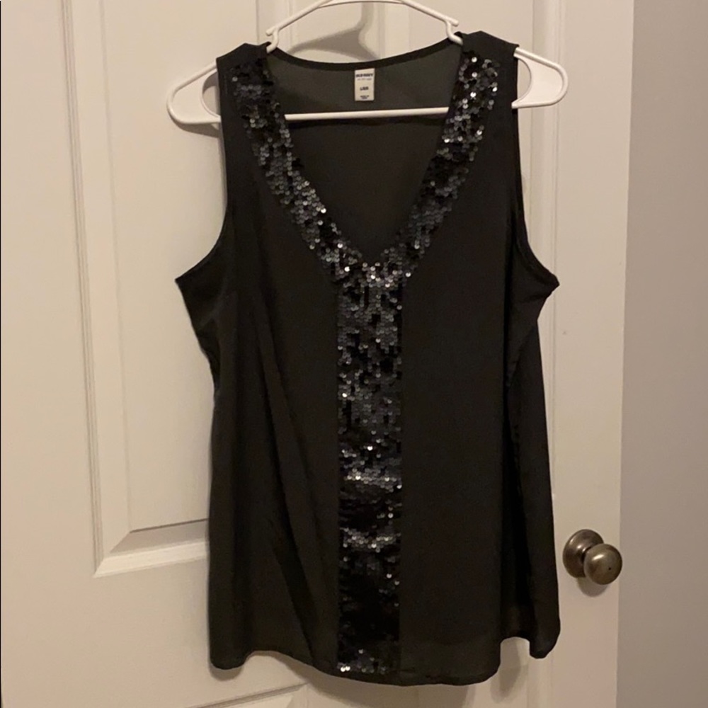 Sparkly gray top